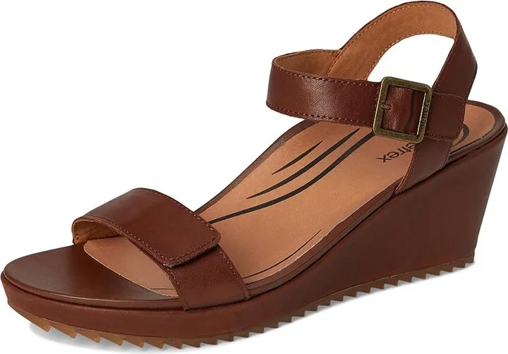 Aetrex Andrea Women's Sandals Walnut : EU 39 (US Women's 8.5) M (B), Leather - Image 5