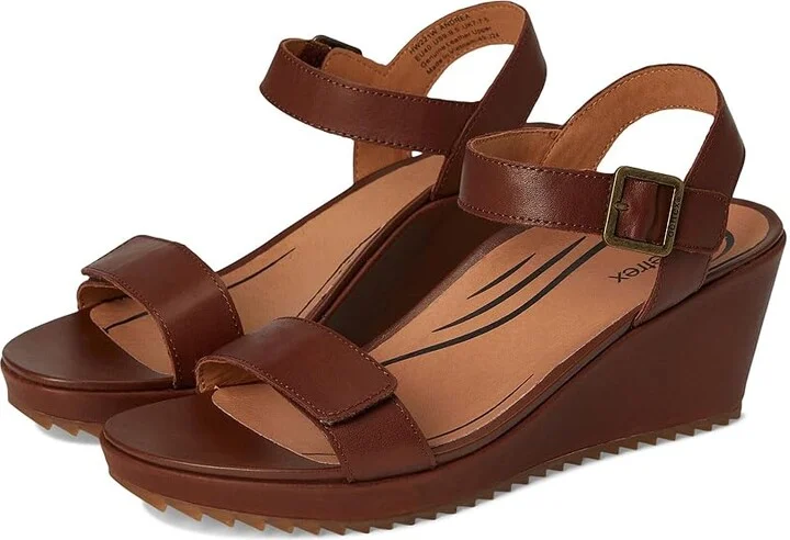 Aetrex Andrea Women's Sandals Walnut : EU 39 (US Women's 8.5) M (B), Leather