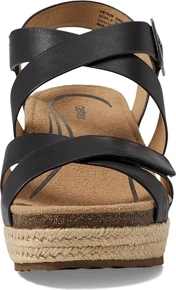 Aetrex Anna Women's Sandals Black : EU 43 (US Women's 11.5-12) M (B), Leather - Image 2
