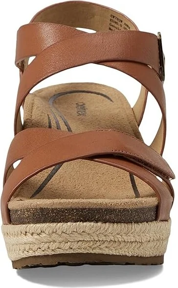 Aetrex Anna Women's Sandals Cognac : EU 37 (US Women's 7) M (B), Leather - Image 2