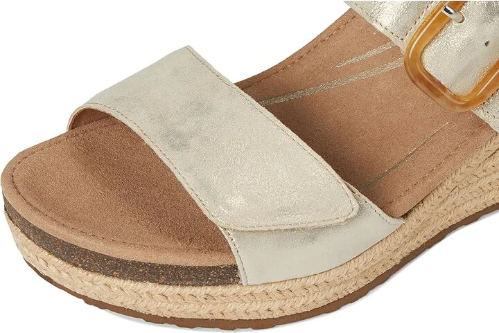 Aetrex Ashley Women's Sandals Champagne : EU 38 (US Women's 7.5-8) M (B), Suede - Image 7