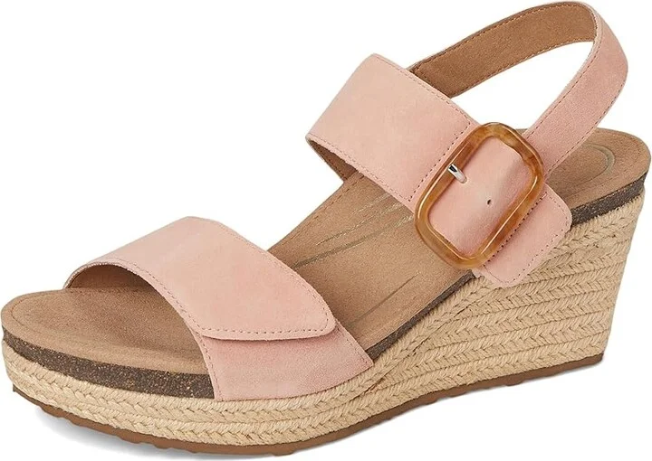 Aetrex Ashley Women's Sandals Champagne : EU 38 (US Women's 7.5-8) M (B), Suede - Image 11