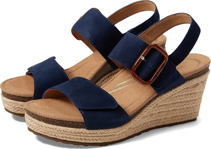 Aetrex Ashley Women's Sandals Navy : EU 43 (US Women's 11.5-12) M (B), Suede