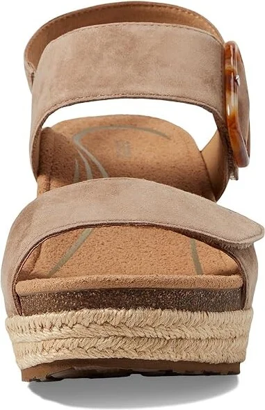 Aetrex Ashley Women's Sandals Taupe : EU 40 (US Women's 9-9.5) M (B), Suede - Image 2