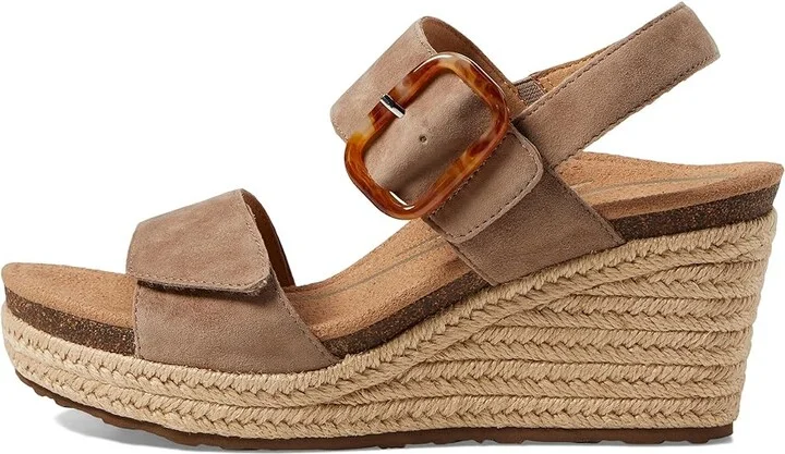 Aetrex Ashley Women's Sandals Taupe : EU 40 (US Women's 9-9.5) M (B), Suede - Image 5