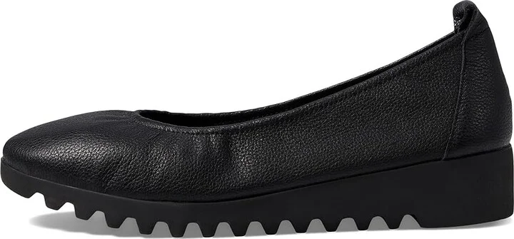 Aetrex Brianna Women's Flat Shoes Black : EU 43 (US Women's 11.5-12) M (B), Rubber/Suede - Image 5
