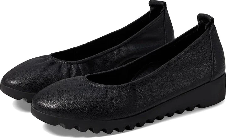 Aetrex Brianna Women's Flat Shoes Black : EU 43 (US Women's 11.5-12) M (B), Rubber/Suede