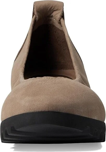 Aetrex Brianna Women's Flat Shoes Taupe : EU 39 (US Women's 8.5) M (B), Rubber/Suede - Image 2