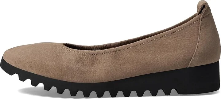 Aetrex Brianna Women's Flat Shoes Taupe : EU 39 (US Women's 8.5) M (B), Rubber/Suede - Image 5