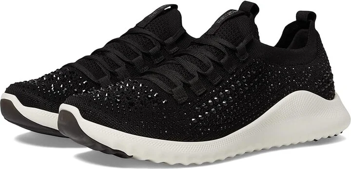 Aetrex Carly Sparkle Women's Shoes Black : EU 38 (US Women's 7.5-8) M (B), Textile