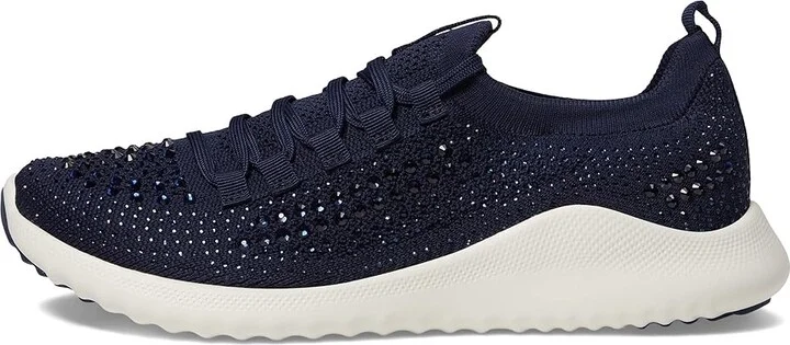 Aetrex Carly Sparkle Women's Shoes Navy : EU 40 (US Women's 9-9.5) M (B), Textile - Image 6