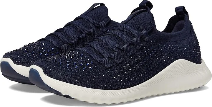 Aetrex Carly Sparkle Women's Shoes Navy : EU 40 (US Women's 9-9.5) M (B), Textile