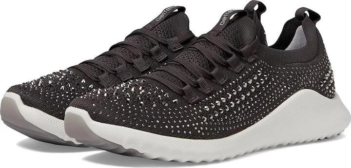 Aetrex Carly Sparkle Women's Shoes Pewter : EU 39 (US Women's 8.5) M (B), Textile