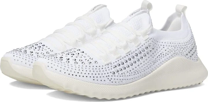 Aetrex Carly Sparkle Women's Shoes White : EU 40 (US Women's 9-9.5) M (B), Textile