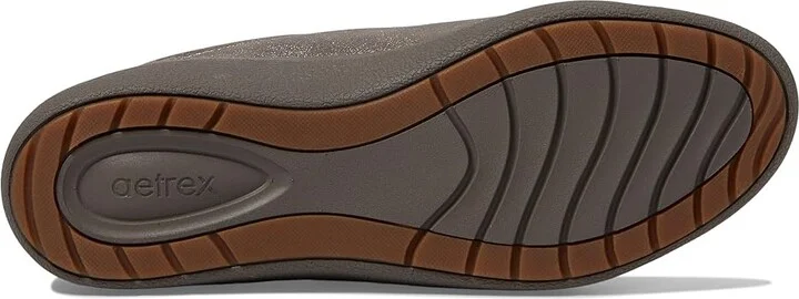 Aetrex Courtney Women's Shoes Brushed Silver : EU 40 (US Women's 9-9.5) M (B), Leather - Image 3