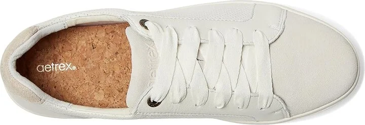 Aetrex Courtney Women's Shoes Chalk : EU 36 (US Women's 6-6.5) M (B), Leather - Image 2