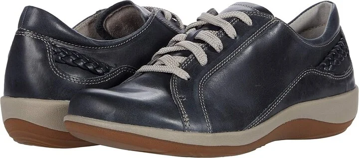 Aetrex Dana Women's Shoes Navy : EU 35 (US Women's 5-5.5) M (B), Leather