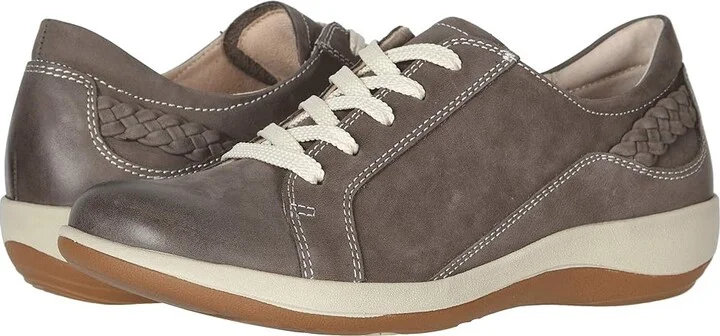 Aetrex Dana Women's Shoes Warm Grey : EU 35 (US Women's 5-5.5) M (B), Leather
