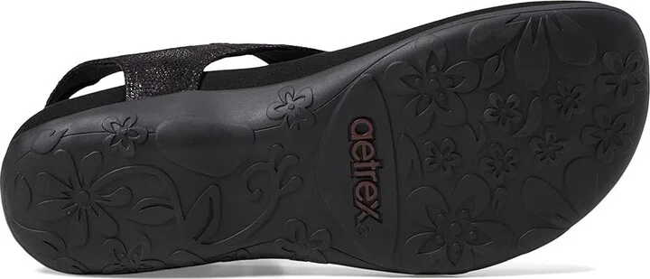Aetrex Ellie Women's Shoes Black : EU 38 (US Women's 7.5-8) M (B), Leather - Image 3