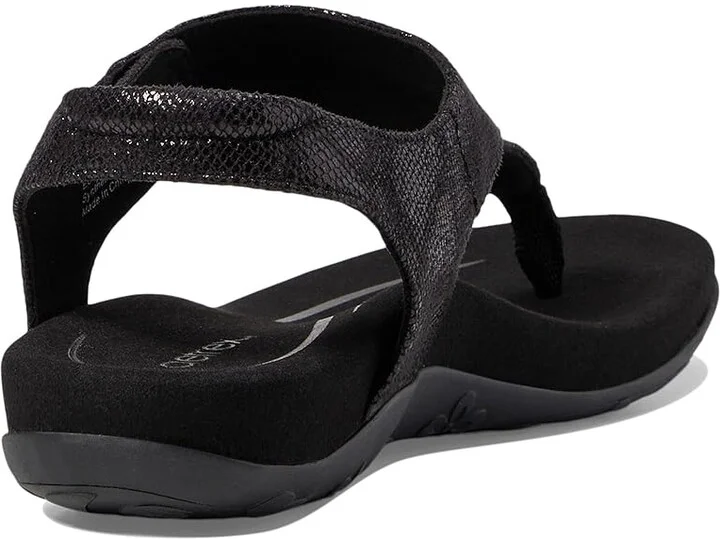 Aetrex Ellie Women's Shoes Black : EU 38 (US Women's 7.5-8) M (B), Leather - Image 4