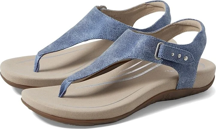 Aetrex Ellie Women's Shoes Blue : EU 36 (US Women's 6-6.5) M (B), Leather