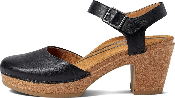 Aetrex Finley Women's Clog Shoes Black : EU 37 (US Women's 7) M (B), Leather - Image 5