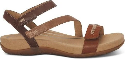 Aetrex Gabby Orthopedic Leather Arch Support Quarter Strappy Sandals For Women - Image 6