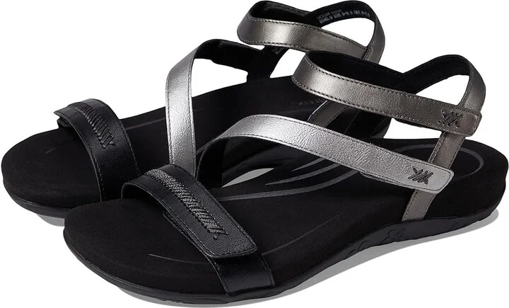 Aetrex Gabby Women's Sandals Black : EU 35 (US Women's 5-5.5) M (B), Synthetic