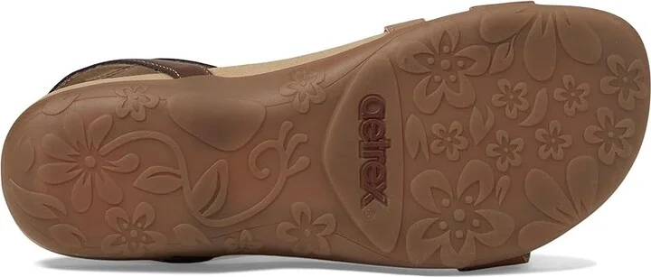 Aetrex Gabby Women's Sandals Cognac : EU 36 (US Women's 6-6.5) M (B), Synthetic - Image 3
