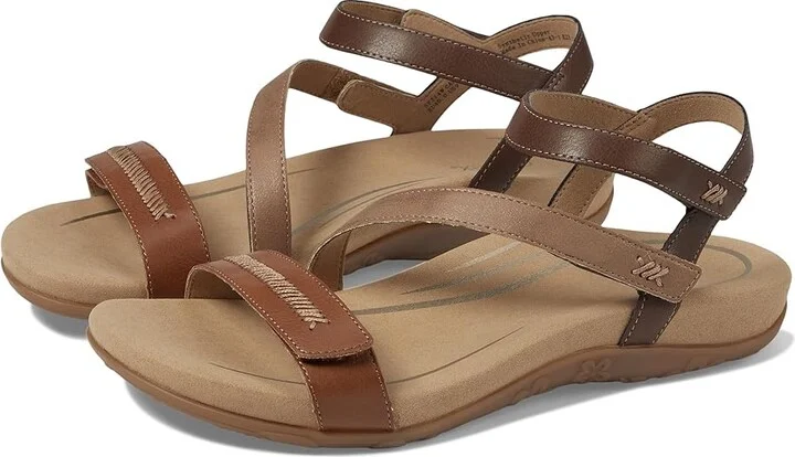 Aetrex Gabby Women's Sandals Cognac : EU 36 (US Women's 6-6.5) M (B), Synthetic