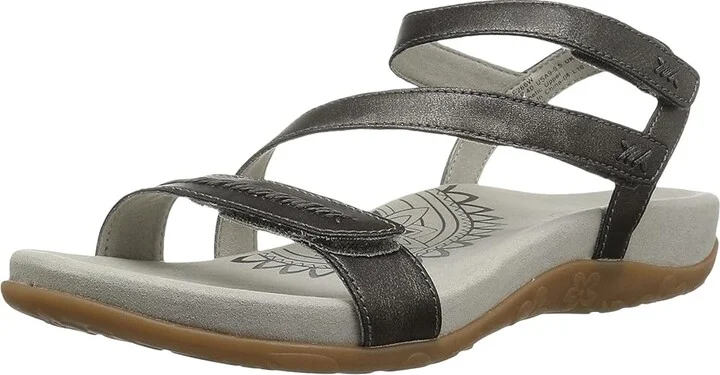 Aetrex Gabby Women's Sandals Pewter : EU 35 (US Women's 5-5.5) M (B), Synthetic - Image 2
