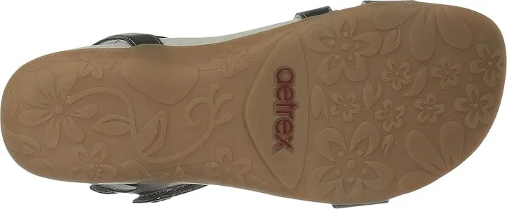 Aetrex Gabby Women's Sandals Pewter : EU 35 (US Women's 5-5.5) M (B), Synthetic - Image 4
