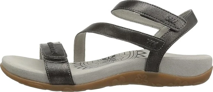 Aetrex Gabby Women's Sandals Pewter : EU 35 (US Women's 5-5.5) M (B), Synthetic - Image 7