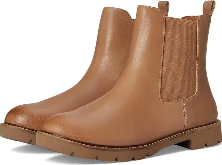 Aetrex Hannah Women's Flat Shoes Tan : EU 42 (US Women's 10.5-11) M (B), Leather/Rubber/Textile