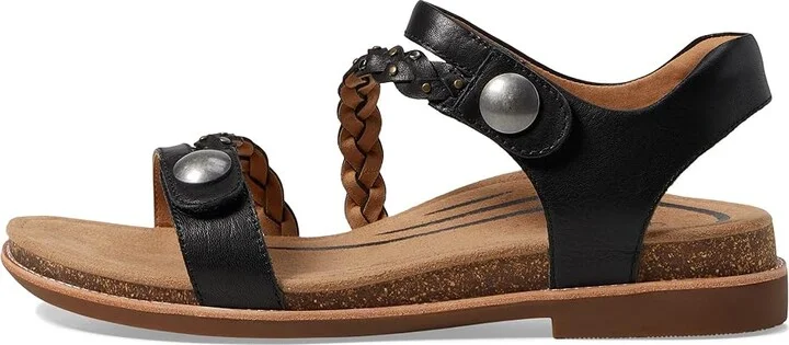 Aetrex Jenn Women's Sandals Black : EU 41 (US Women's 10) M (B), Leather/Suede - Image 5