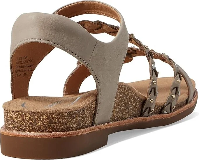 Aetrex Jenn Women's Sandals Taupe : EU 42 (US Women's 10.5-11) M (B), Leather/Suede - Image 4