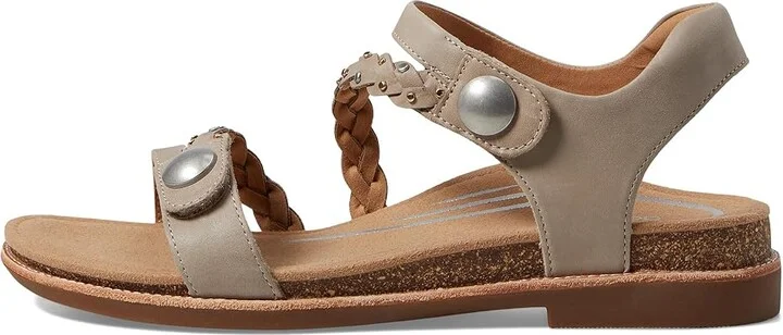 Aetrex Jenn Women's Sandals Taupe : EU 42 (US Women's 10.5-11) M (B), Leather/Suede - Image 5
