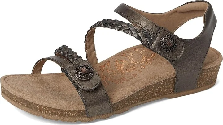 Aetrex Jillian Quarter Strap Women's Sandals Bronze : 5.5 M (B), Leather - Image 6