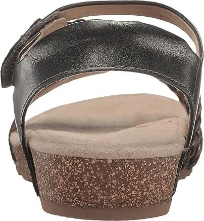 Aetrex Jillian Quarter Strap Women's Sandals Gunmetal : 5 M (B), Leather - Image 5