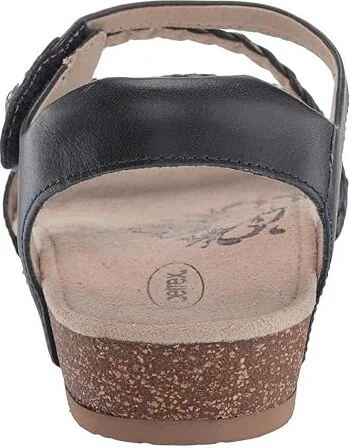 Aetrex Jillian Quarter Strap Women's Sandals Navy : 5 M (B), Leather - Image 5