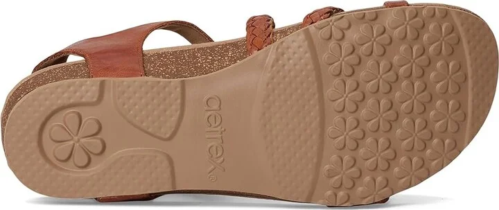 Aetrex Jillian Women's Flat Shoes Cognac : 10 M (B), Leather - Image 3