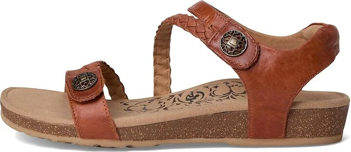 Aetrex Jillian Women's Flat Shoes Cognac : 10 M (B), Leather - Image 6