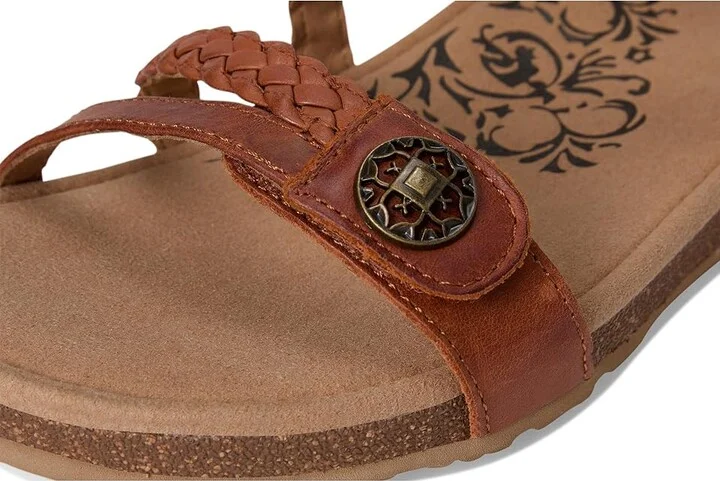 Aetrex Jillian Women's Flat Shoes Cognac : 10 M (B), Leather - Image 7