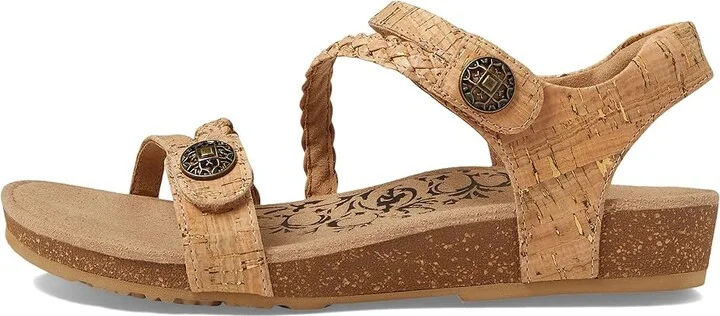 Aetrex Jillian Women's Flat Shoes Cork : 5 M (B), Leather - Image 5