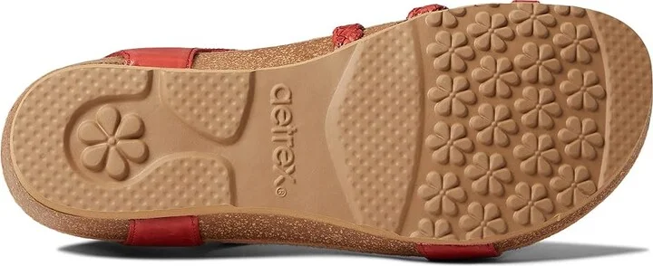 Aetrex Jillian Women's Flat Shoes Red : 5 M (B), Leather - Image 3