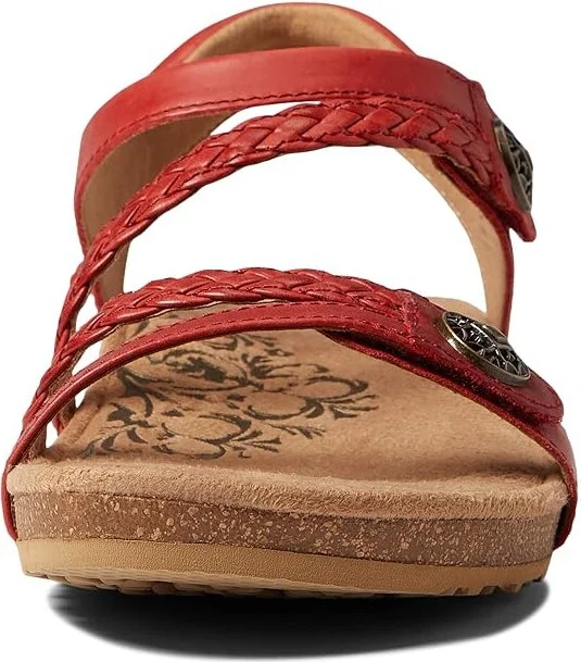 Aetrex Jillian Women's Flat Shoes Red : 5 M (B), Leather - Image 5