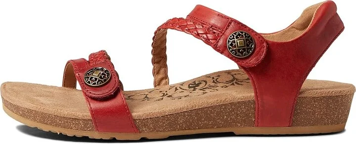 Aetrex Jillian Women's Flat Shoes Red : 5 M (B), Leather - Image 6
