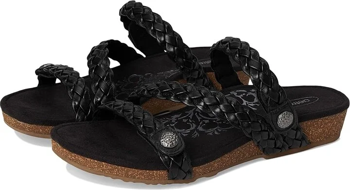 Aetrex Josie Women's Shoes Black : 9.5 M (B), Leather