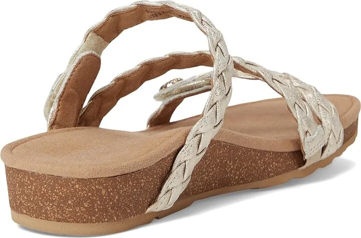 Aetrex Josie Women's Shoes Champagne : 8 M (B), Leather - Image 4
