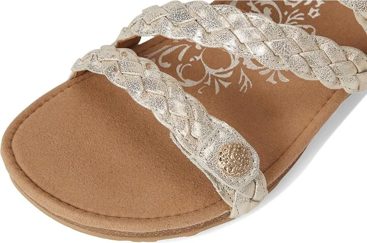 Aetrex Josie Women's Shoes Champagne : 8 M (B), Leather - Image 7
